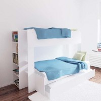 Triple Bunk Bed - Single over double bed + Optional trundle